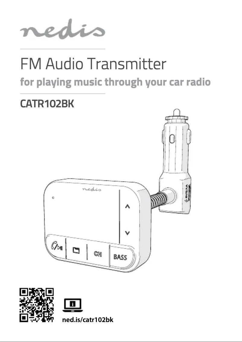Page 1 de la notice Manuel utilisateur Nedis CATR102BK