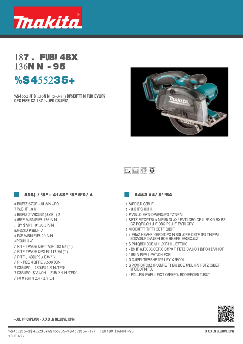 Image de la première page du manuel de l'appareil DCS552RTJ