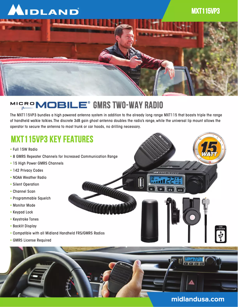 Image de la première page du manuel de l'appareil MicroMobile MXT115VP3