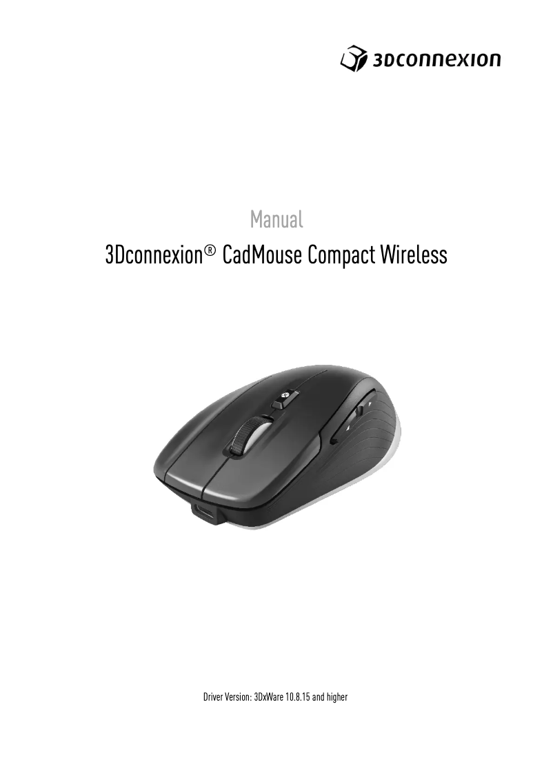 Página 1 del manual Manual de usuario 3Dconnexion CadMouse Compact Wireless