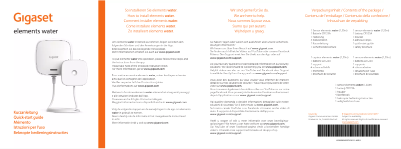 Page 1 de la notice Manuel utilisateur Gigaset Elementary