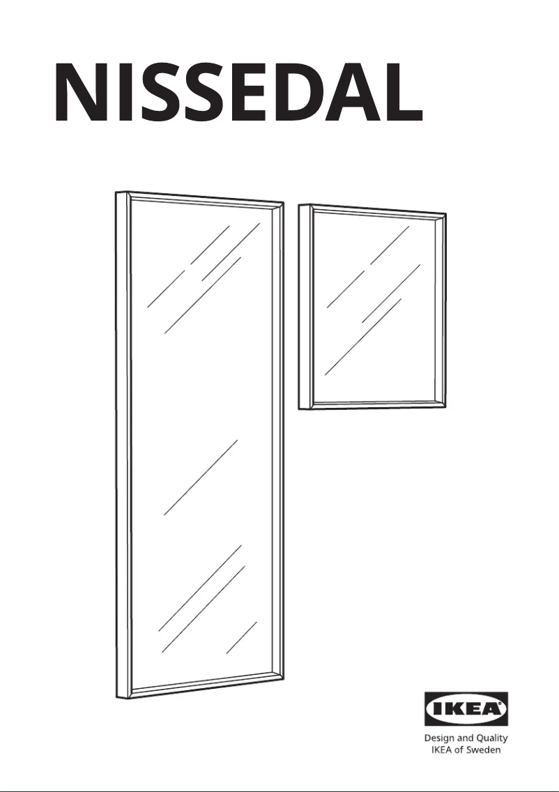 Page 1 de la notice Manuel utilisateur Ikea NISSEDAL 703.203.19