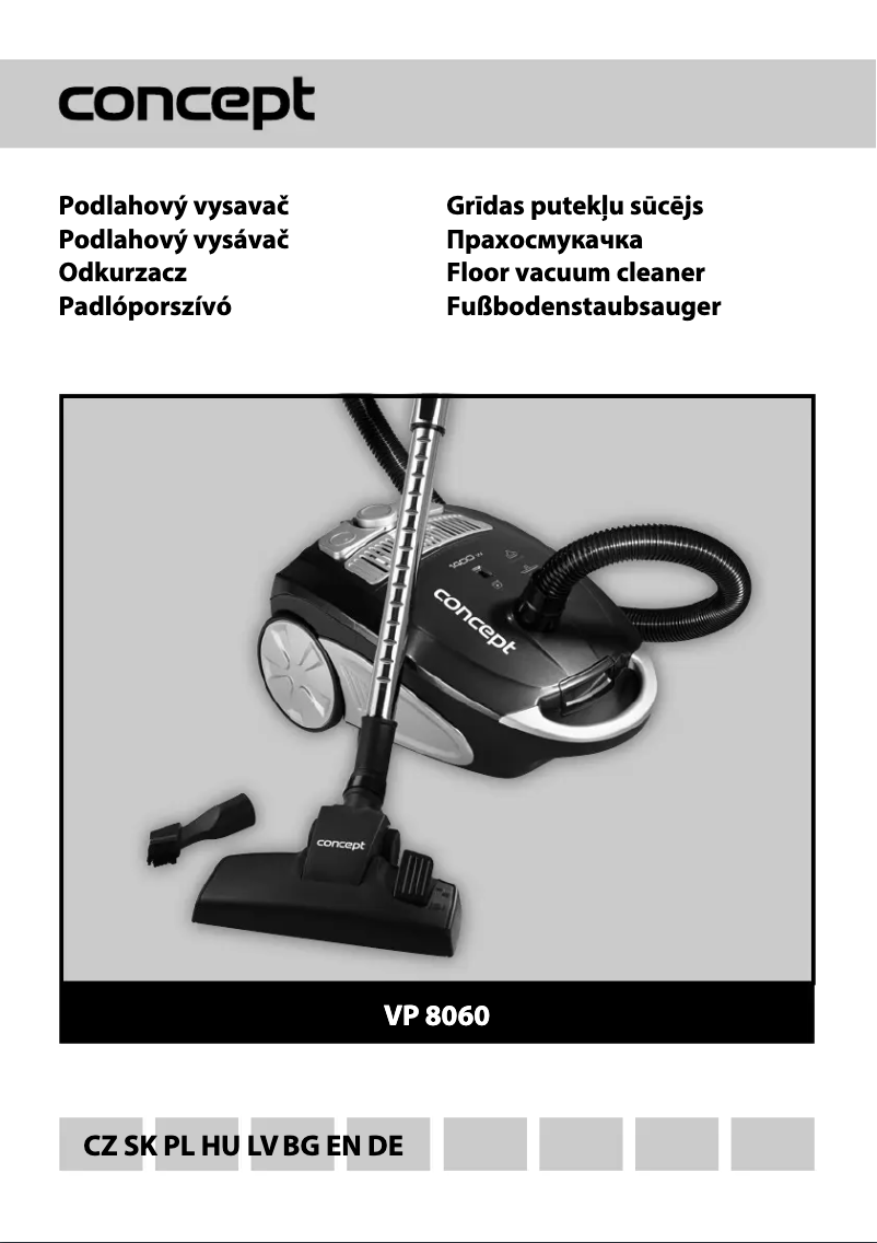 Page 1 de la notice Manuel utilisateur Concept VP-8060