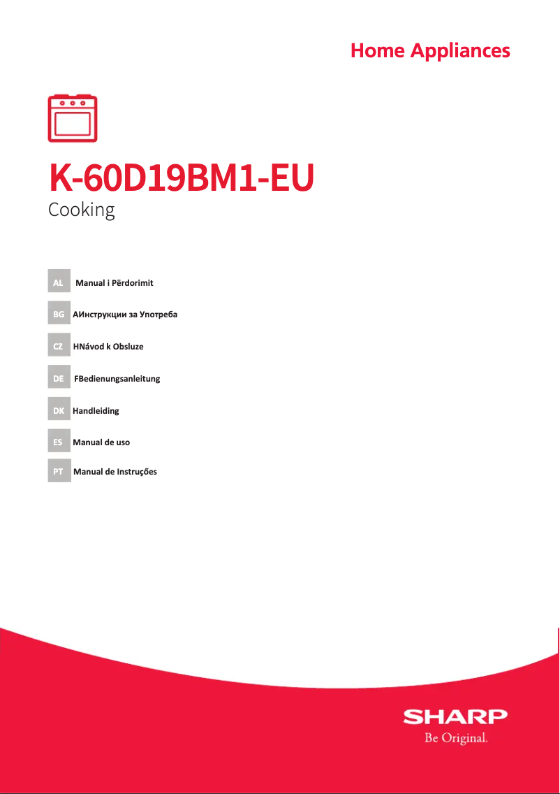 Page n°1 - Manuel utilisateur Sharp K-60D19BM1-EU