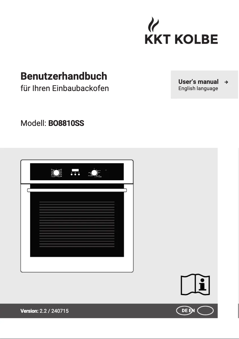 Page 1 de la notice Manuel utilisateur KKT Kolbe BO8810SS