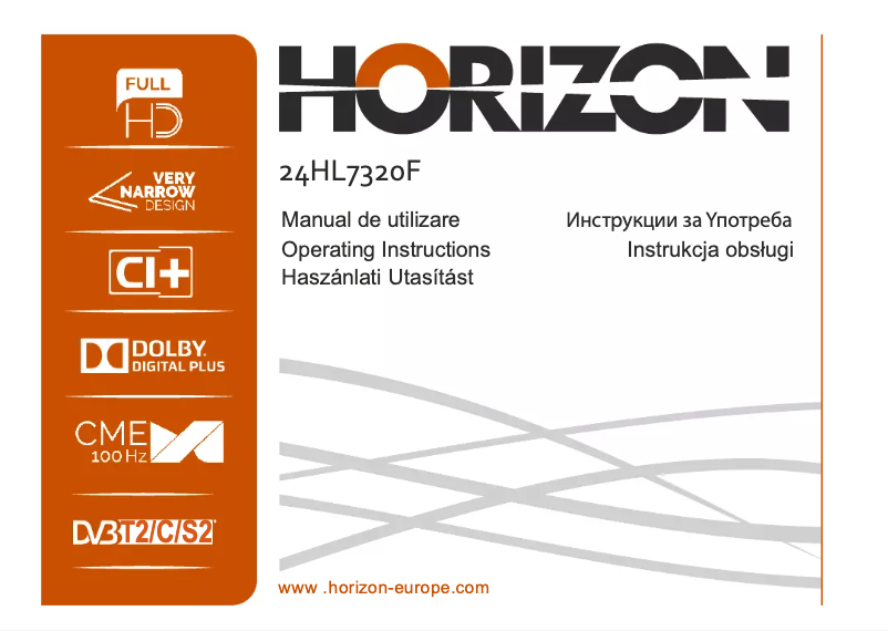 Page 1 de la notice Manuel utilisateur Horizon 24HL7323F