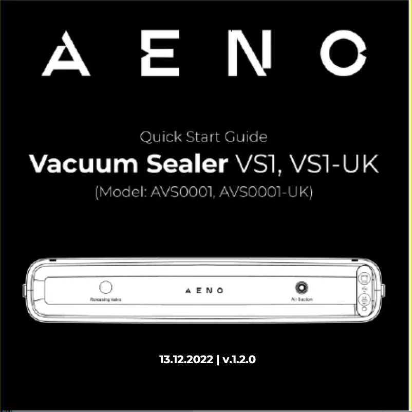 Image de la première page du manuel de l'appareil VS1