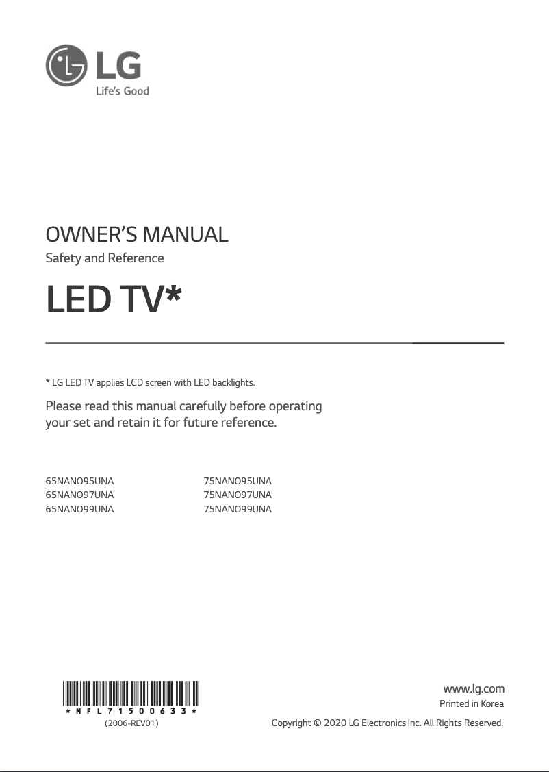 Imagen de la primera página del manual del dispositivo NANO99