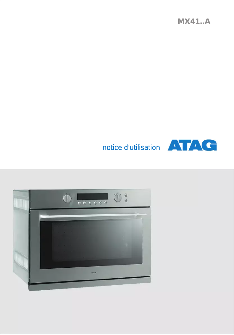 Página 1 del manual Manual de usuario Atag MX4193A