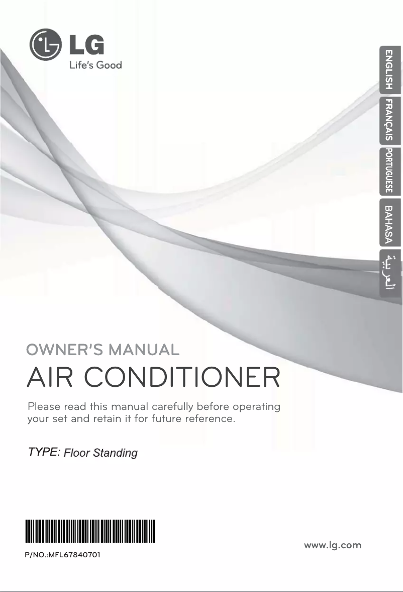 Page 1 de la notice Manuel utilisateur LG TPNC1008FA5