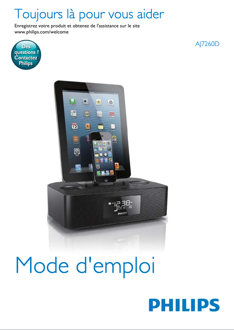 Image de la première page du manuel de l'appareil AJ7260D