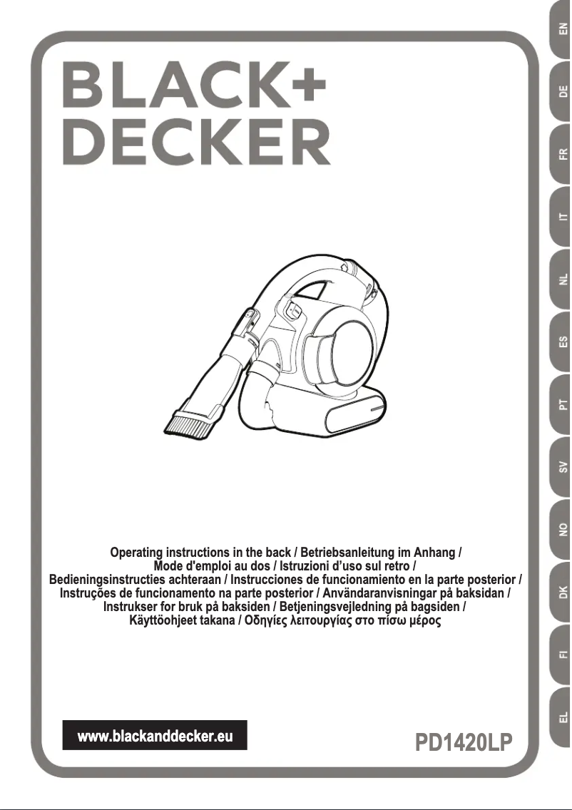Página 1 del manual Manual de usuario Black & Decker PD1420LP