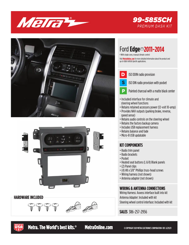 Page 1 de la notice Fiche technique AXESS 99-5855CH