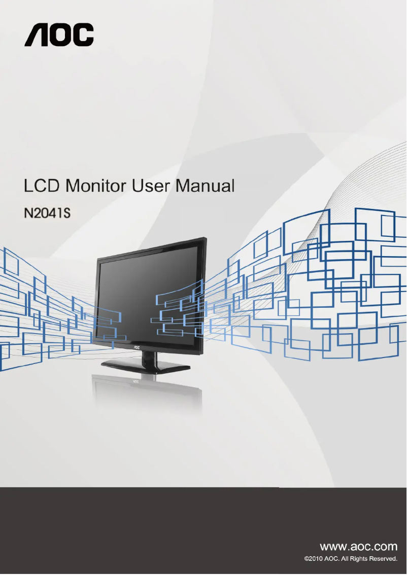 Page n°1 - Manuel utilisateur AOC n2041S