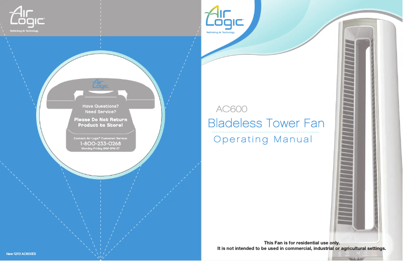 Page n°1 - Manuel utilisateur Air Logic AC600