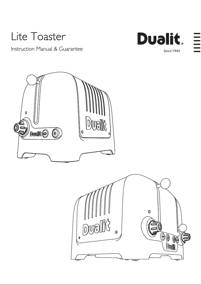 Page 1 de la notice Manuel utilisateur Dualit 26205