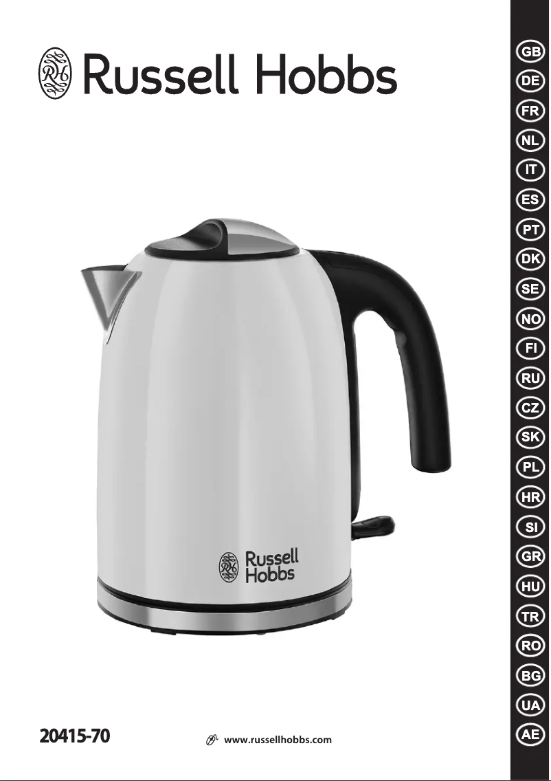 Page n°1 - Manuel utilisateur Russell Hobbs 20415-70