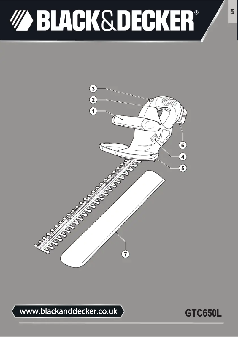 Page 1 de la notice Manuel utilisateur Black & Decker GTC650L