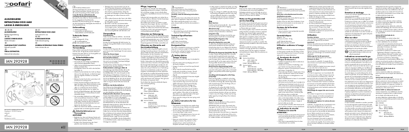 Página 1 del manual Manual de usuario Zoofari IAN 292928