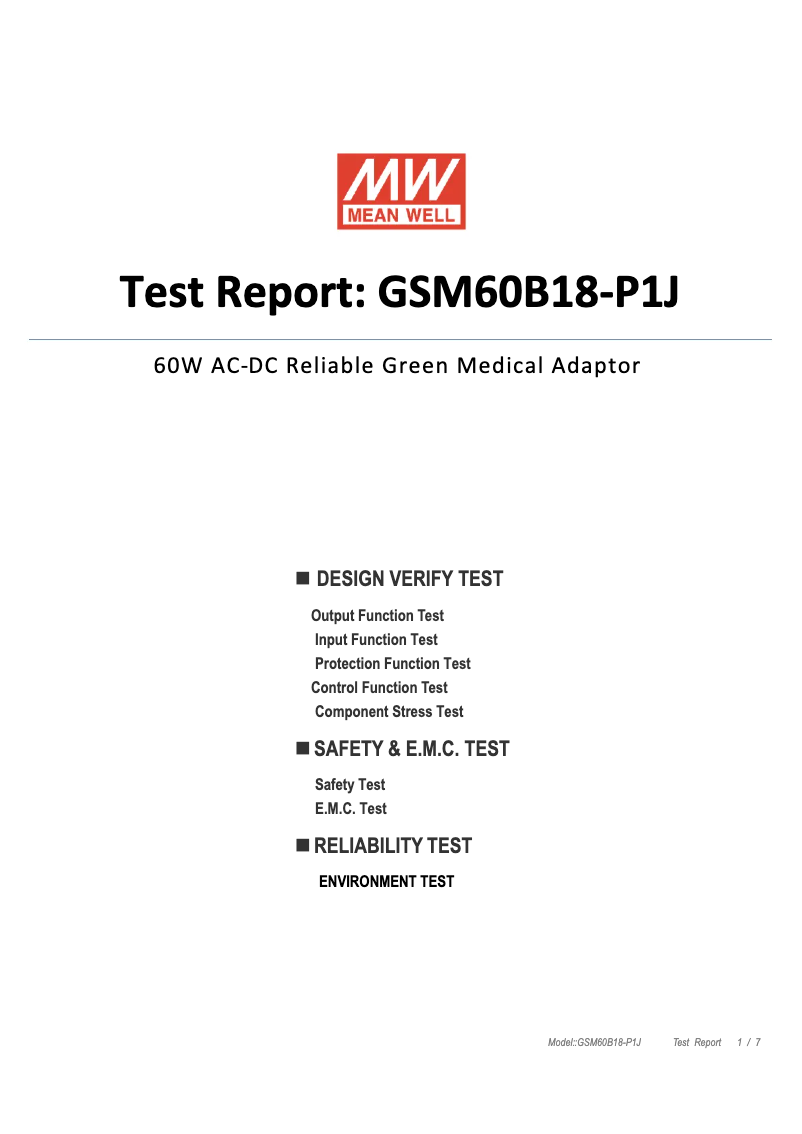 Image de la première page du manuel de l'appareil GSM60B18-P1J