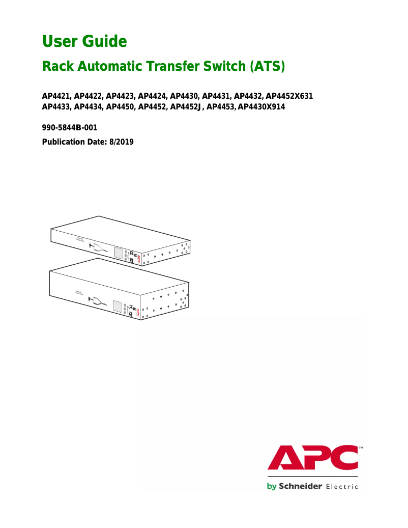 Page n°1 - Manuel utilisateur APC AP4433