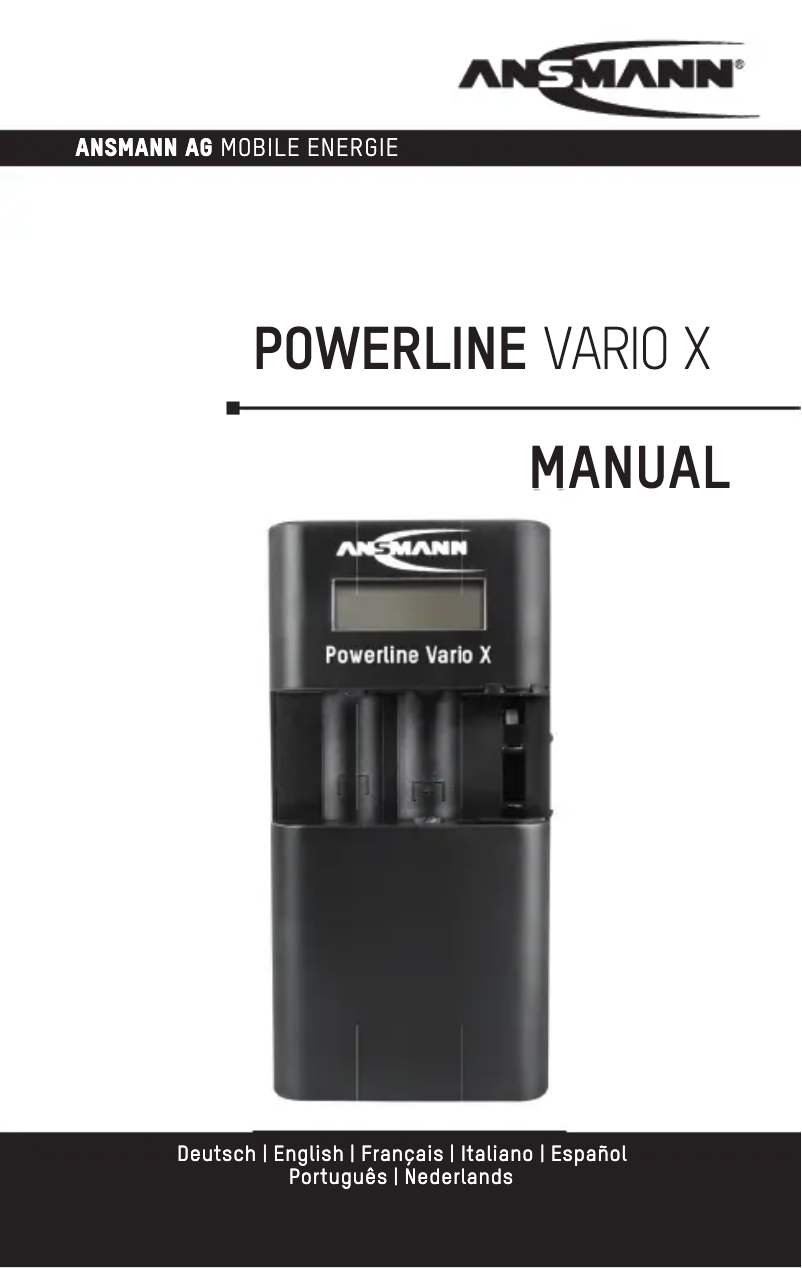 Image de la première page du manuel de l'appareil Powerline Vario X