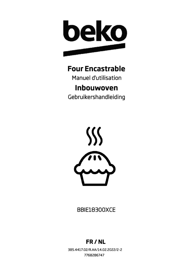 Page 1 de la notice Manuel utilisateur Beko BBIE18300XCE