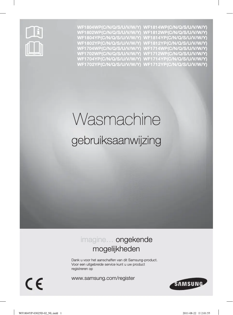 Page 1 de la notice Manuel utilisateur Samsung WF1804YPV2