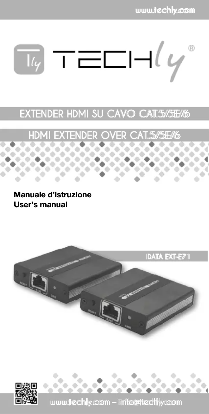 Page 1 de la notice Manuel utilisateur Techly IDATA EXT-E71