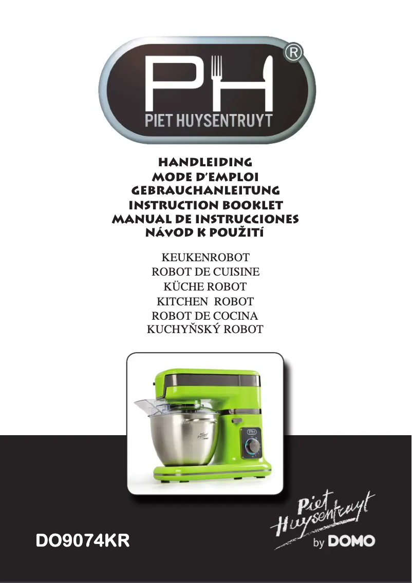 Image de la première page du manuel de l'appareil DO9075KR