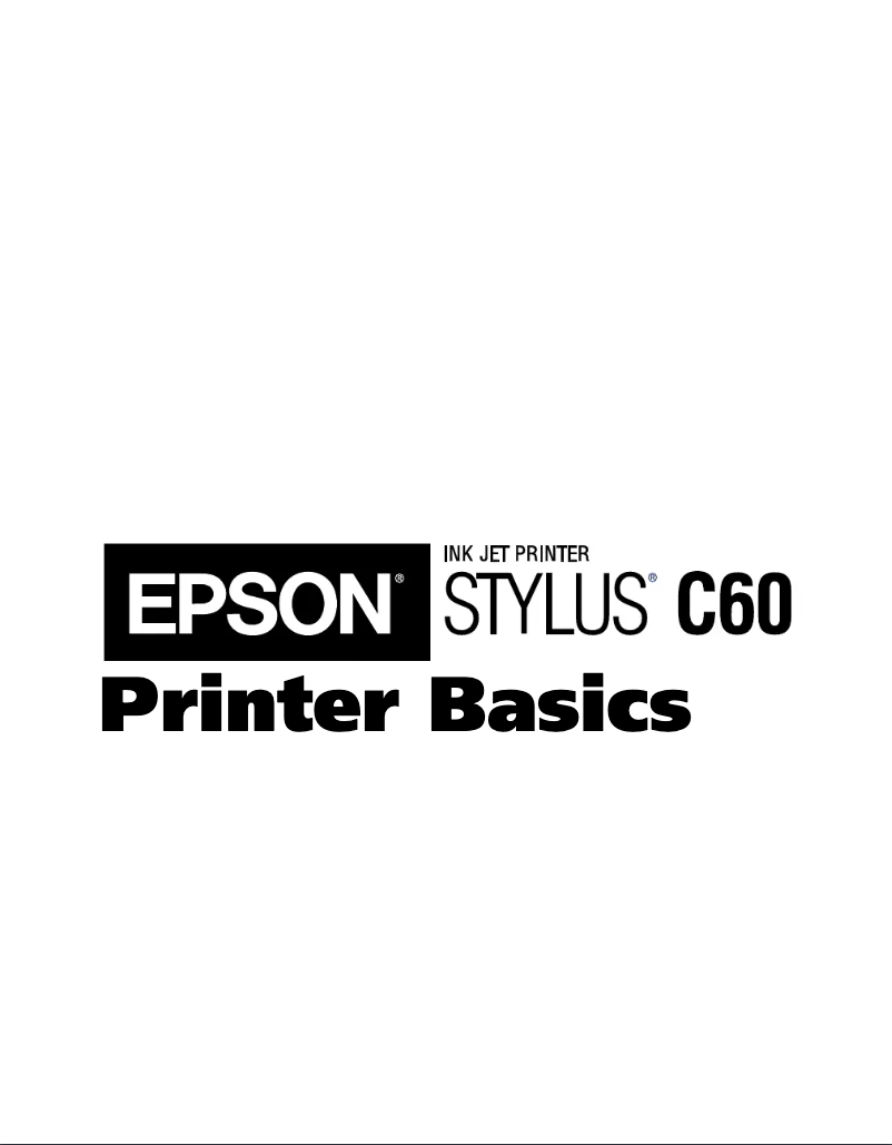 Page n°1 - Manuel utilisateur Epson Stylus C60