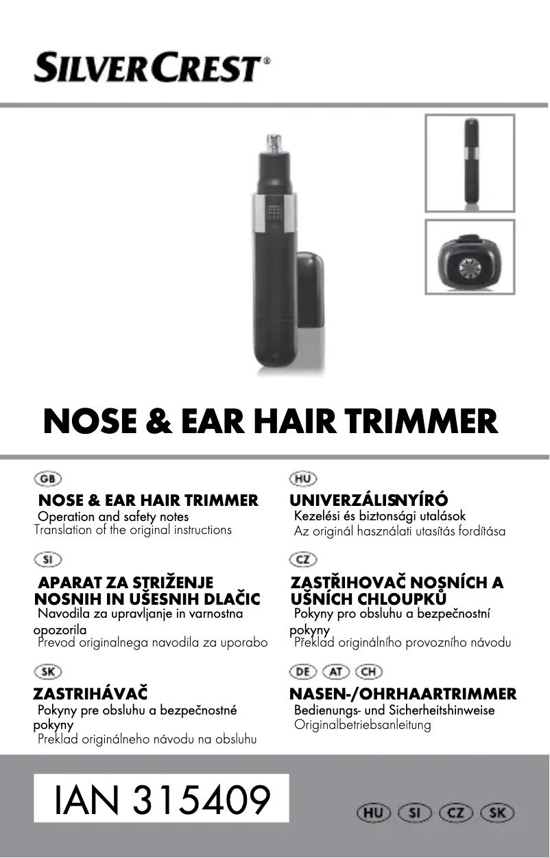 Image de la première page du manuel de l'appareil HG03660