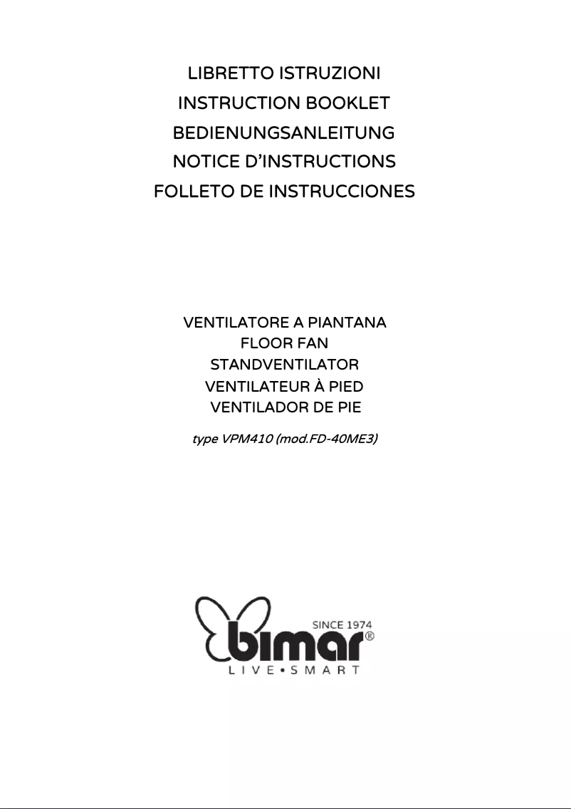 Image de la première page du manuel de l'appareil VPM410