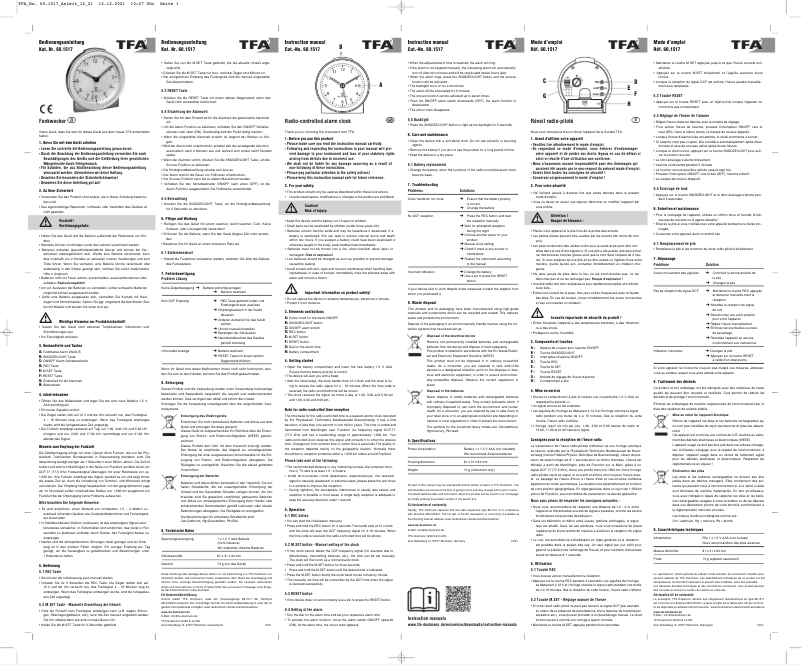Image de la première page du manuel de l'appareil 60.1517