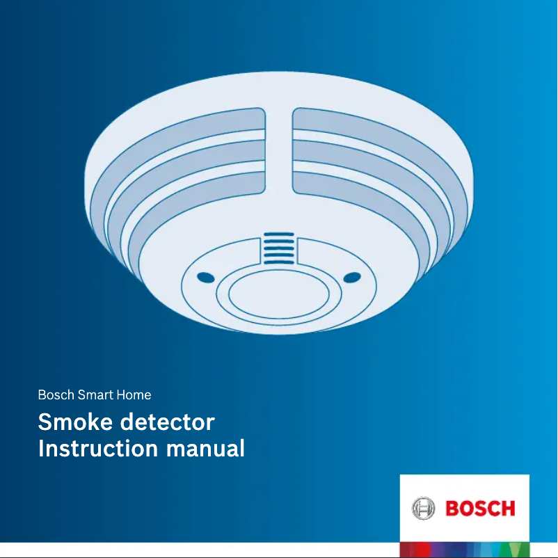 Page 1 de la notice Manuel utilisateur Bosch Smart Home Smoke Detector