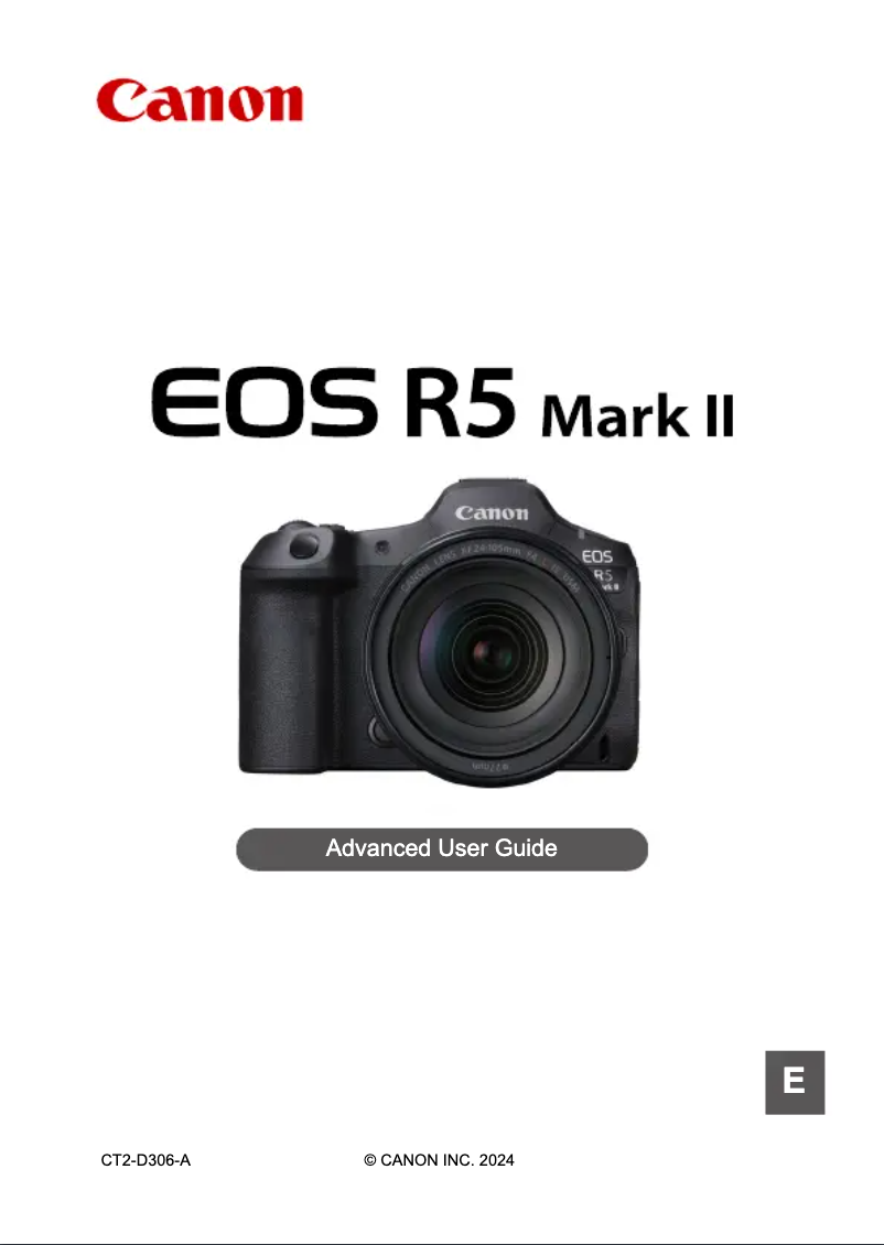 Page 1 de la notice Manuel utilisateur Canon EOS R5 Mark II