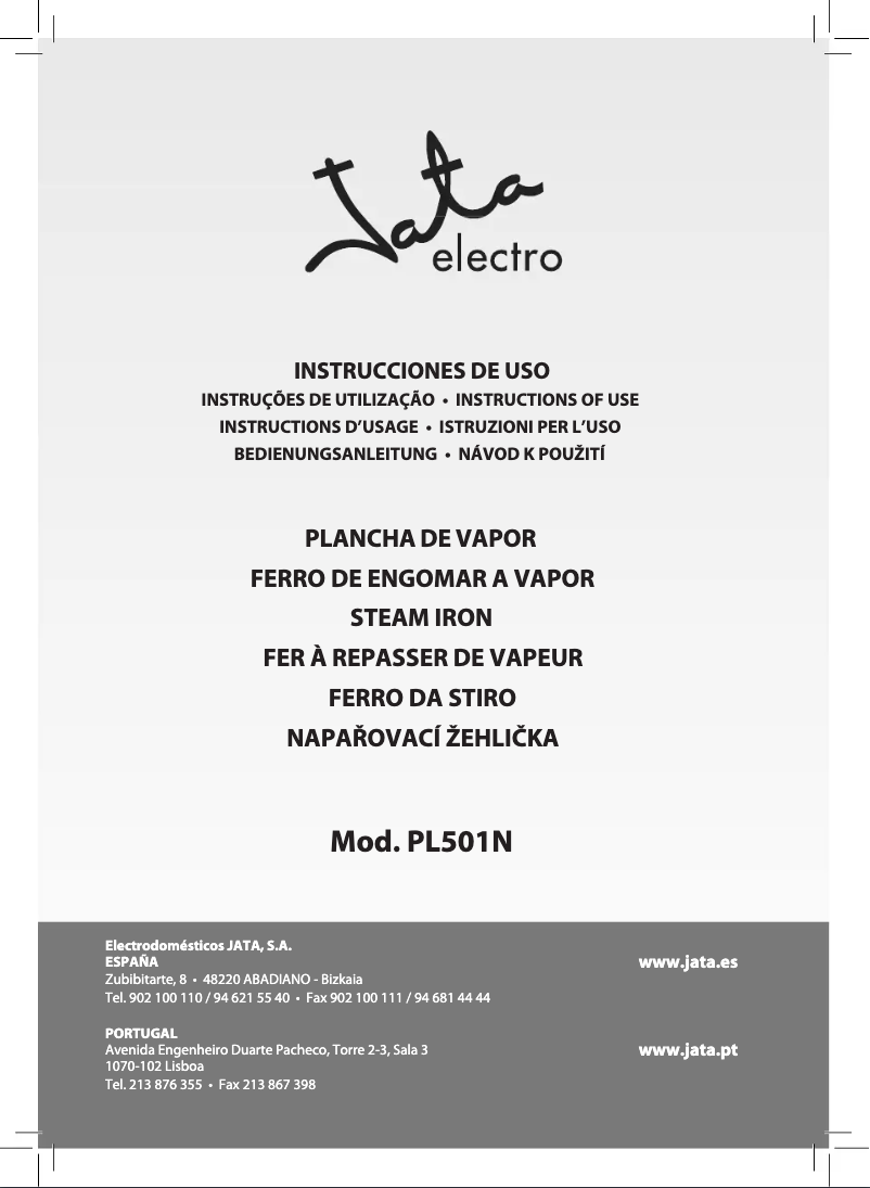 Image de la première page du manuel de l'appareil PL501N