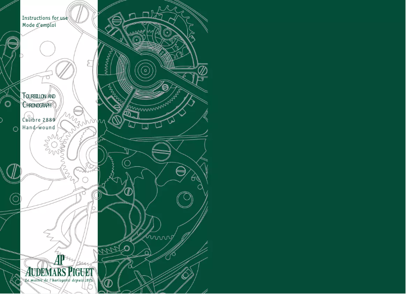 Page 1 of the manual User Manual Audemars Piguet Royal Oak 26347PT.OO.D315CR.01