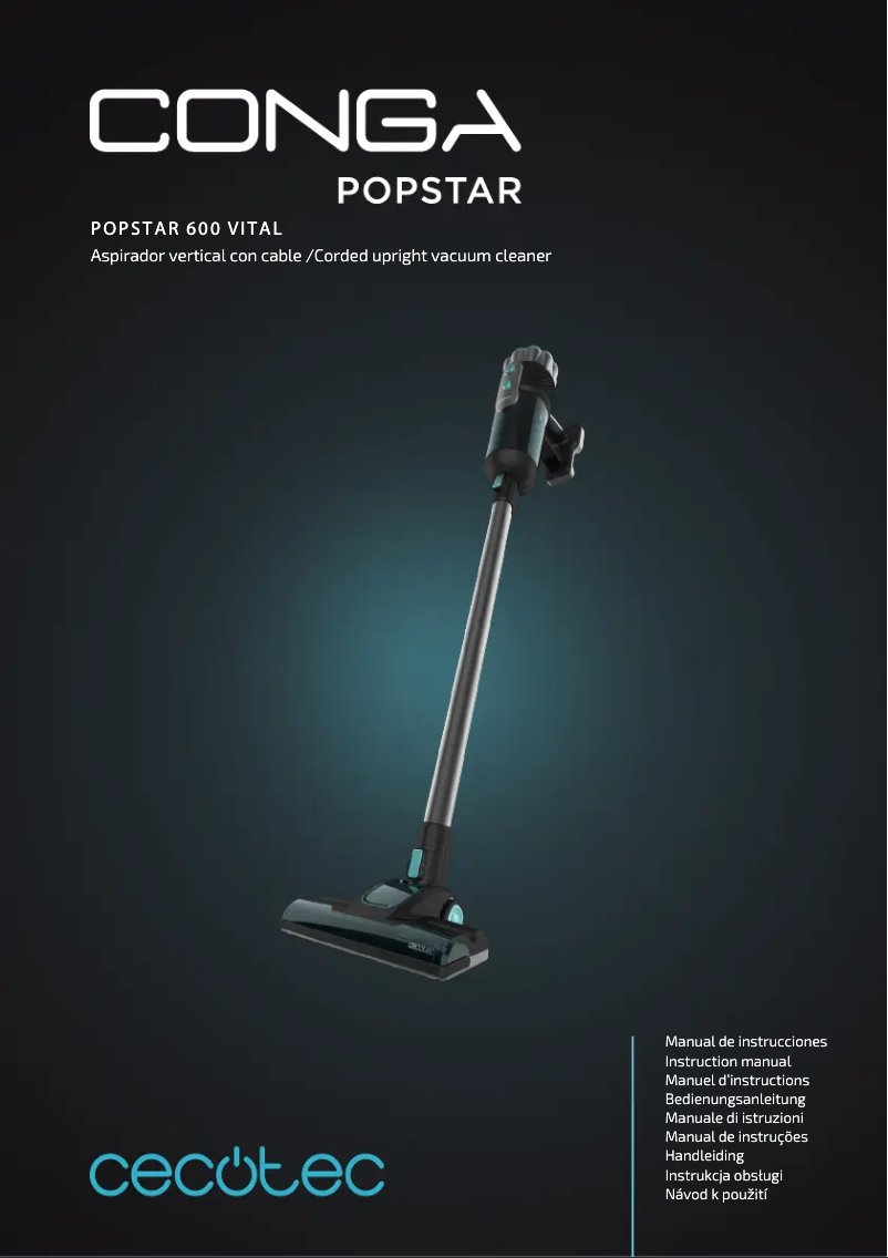 Page n°1 - Manuel utilisateur Cecotec Conga PopStar 600 Vital