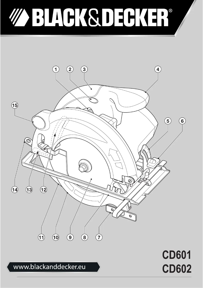 Page n°1 - Manuel utilisateur Black & Decker CD602