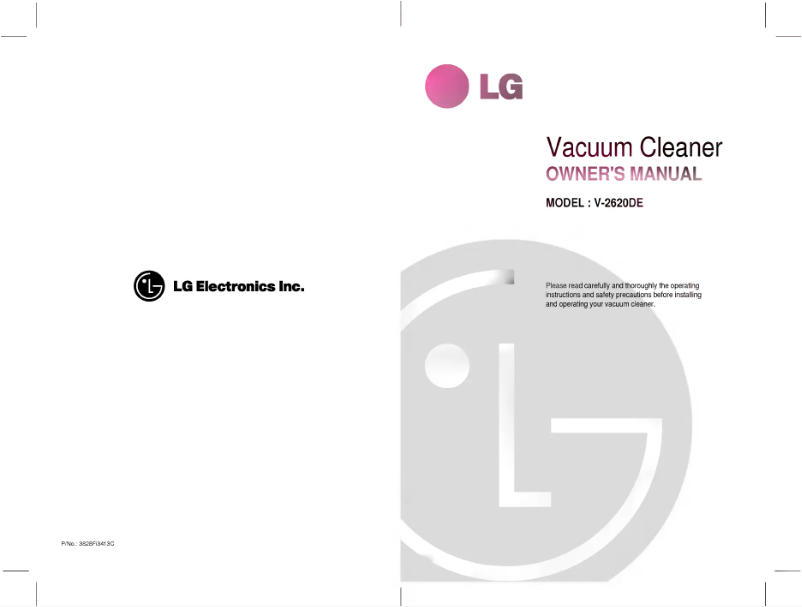 Page 1 de la notice Manuel utilisateur LG V-2620DE