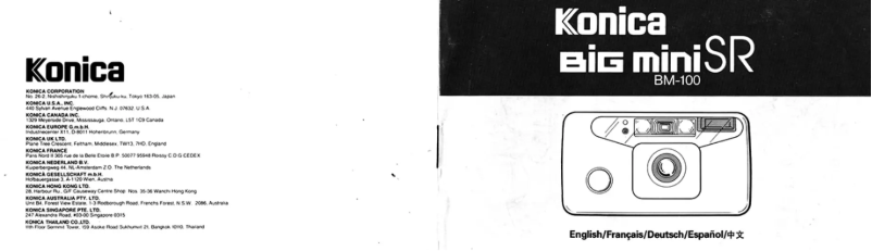 Page 1 de la notice Manuel utilisateur Konica Minolta Big Mini SR BM-100