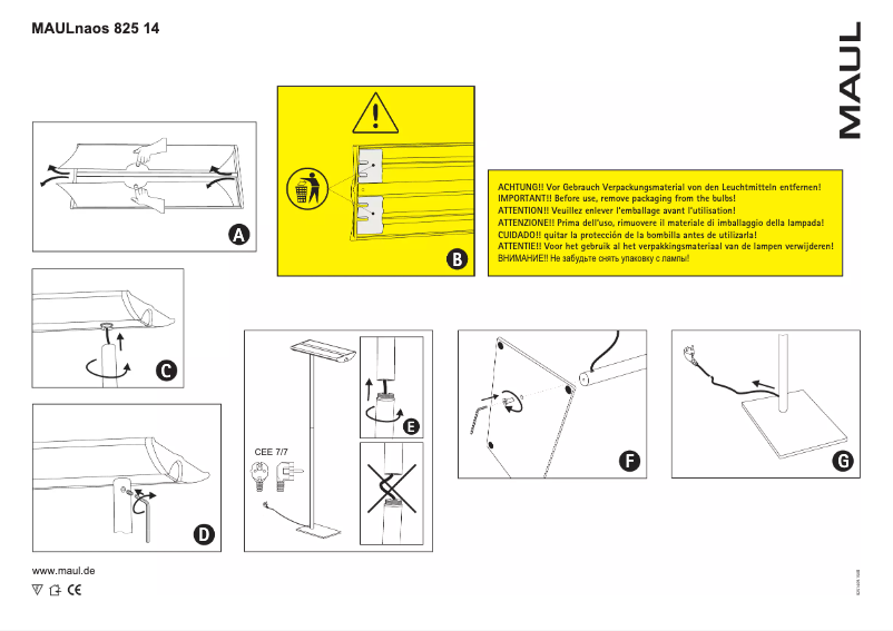 Page n°1 - Manuel utilisateur MAUL Naos