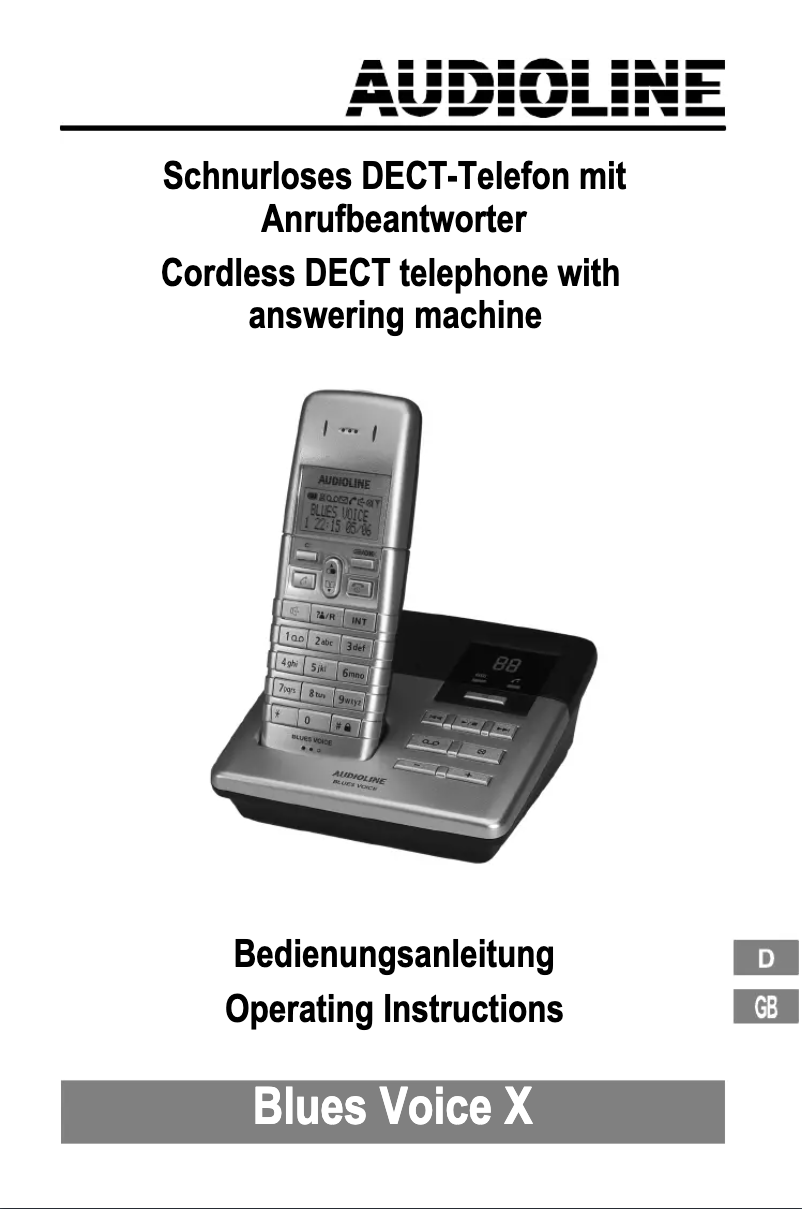 Página 1 del manual Manual de usuario Audioline Blues Voice X
