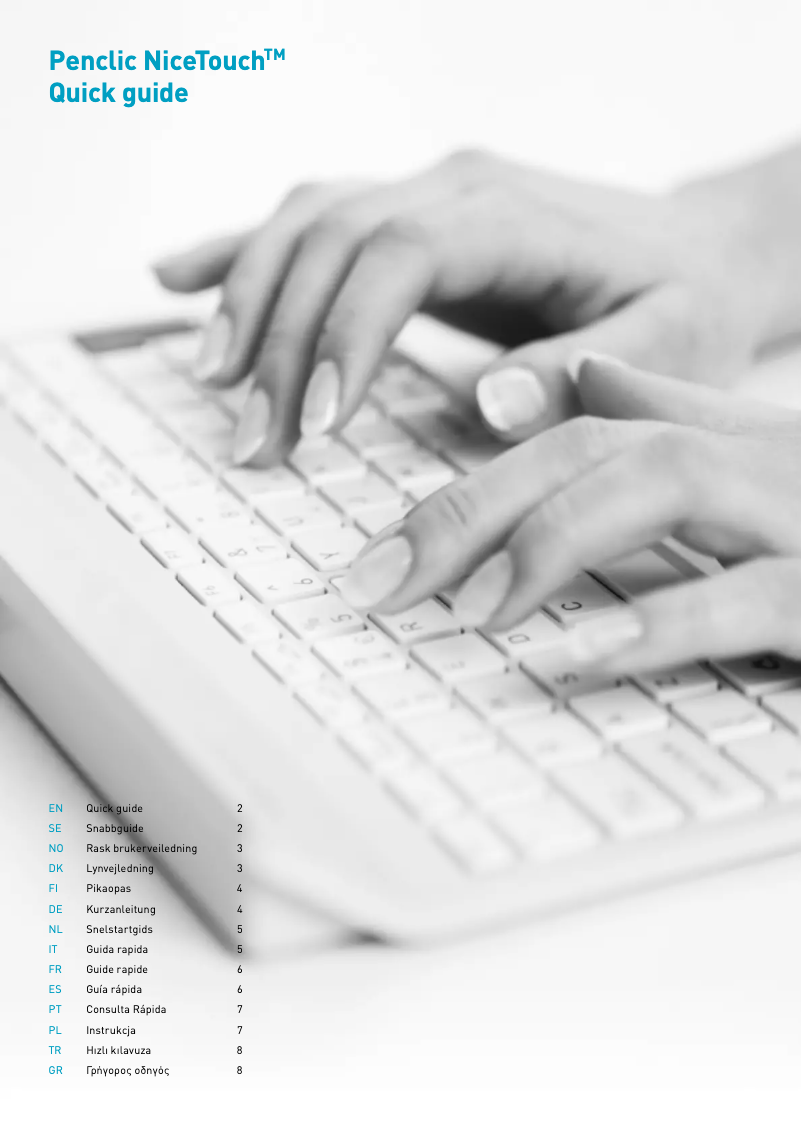 Page 1 de la notice Manuel utilisateur Penclic NiceTouch T2