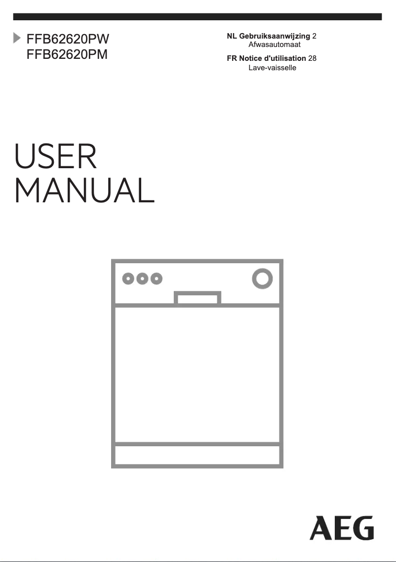 Página 1 del manual Manual de usuario AEG FFB62620PW