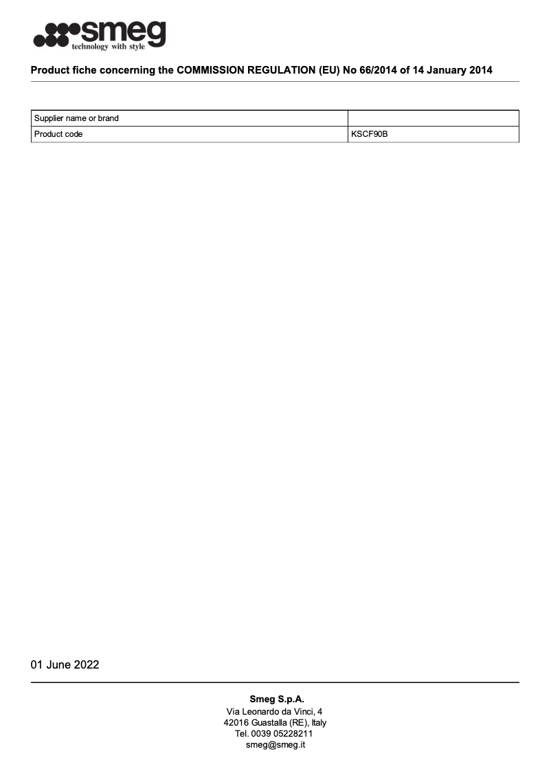 Image de la première page du manuel de l'appareil KSCF90B