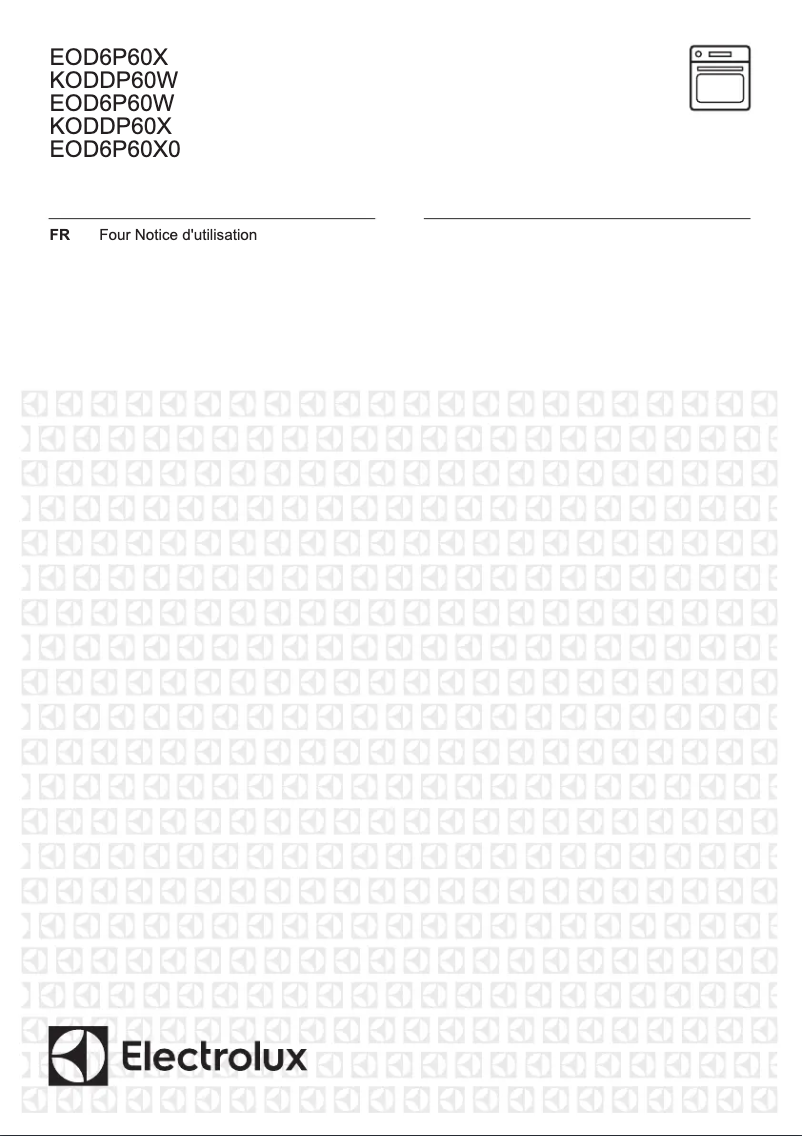Page 1 de la notice Manuel utilisateur Electrolux EOD6P60W