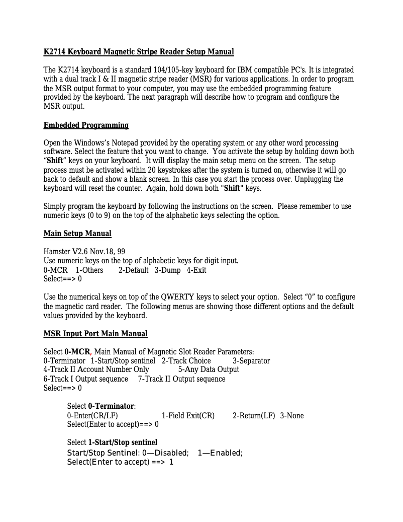 Image de la première page du manuel de l'appareil K2714U