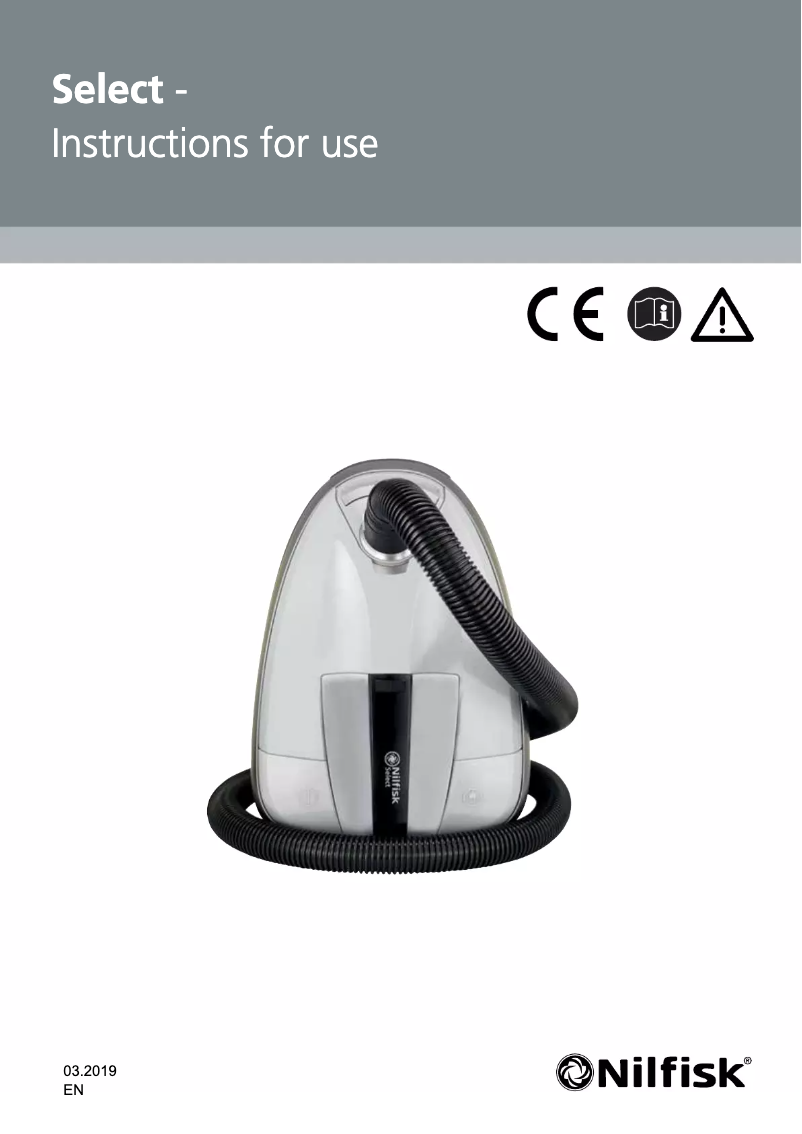 Página 1 del manual Manual de usuario Nilfisk Select Comfort